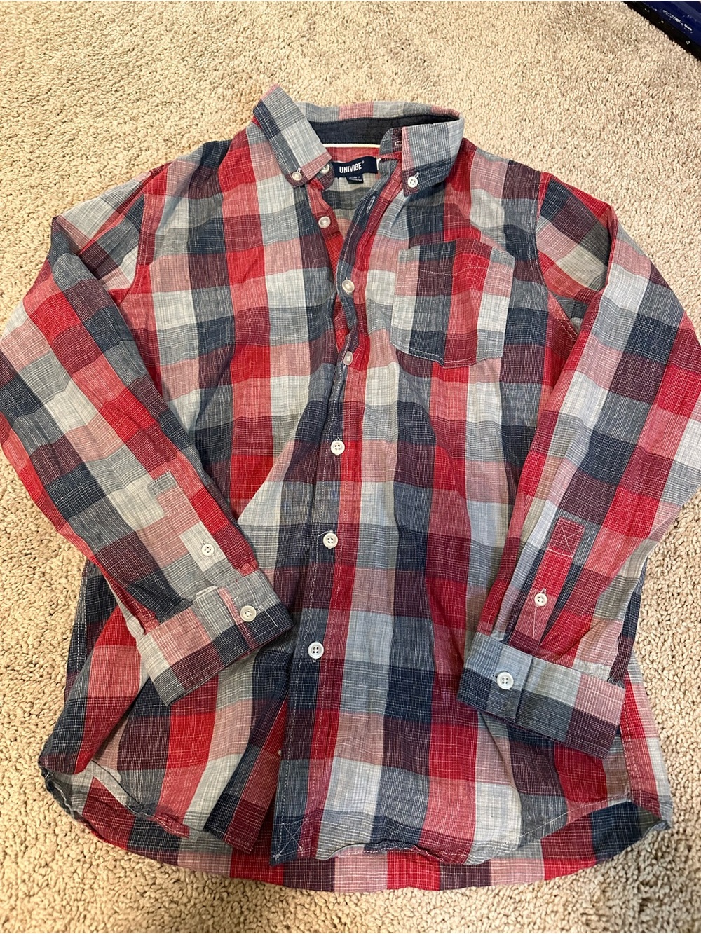 Boys Button up Flannel Shirt